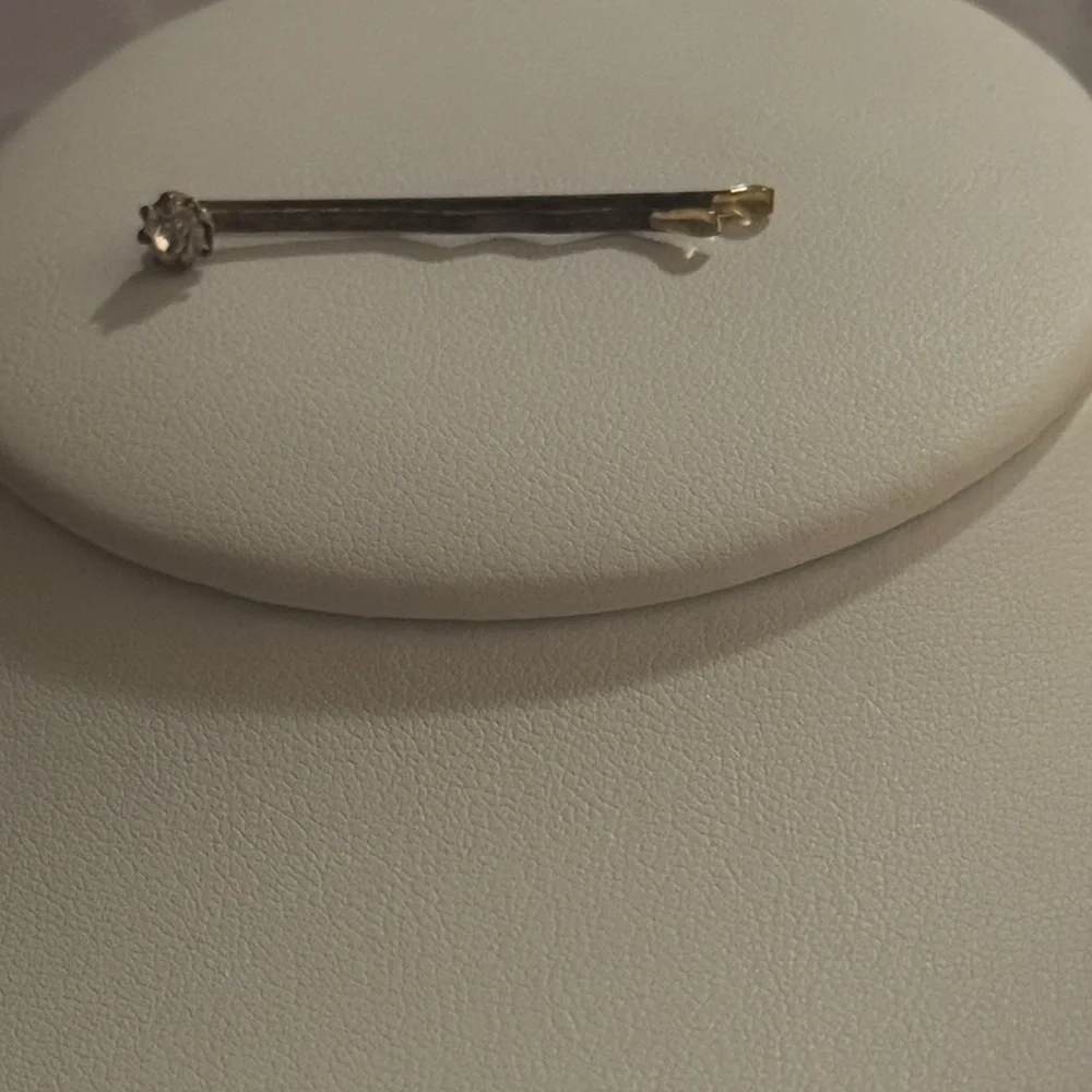Classic Two-Tone Crystal Bobby Pin - Gold & Silver Tones